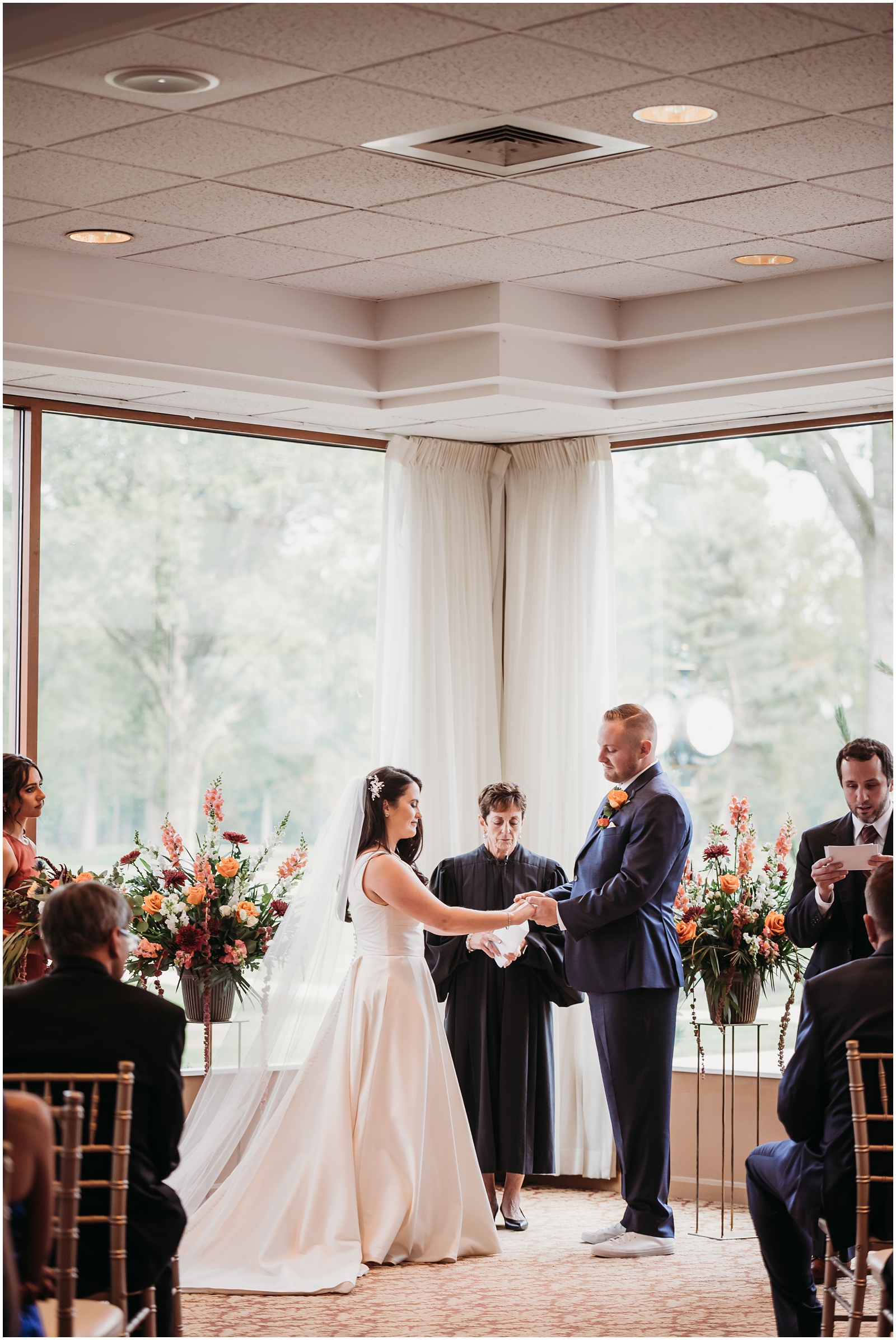 Indoor Ceremony at Avon Oaks Country Club
