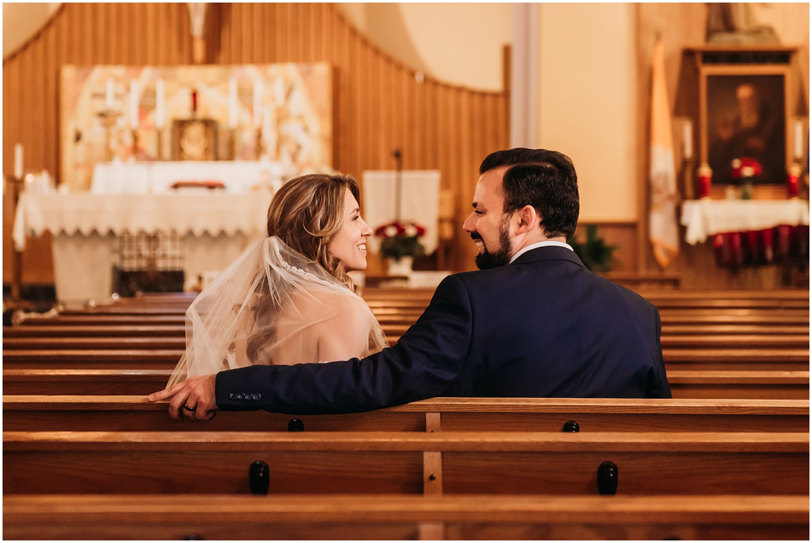 Intimate Church Wedding ceremony in Cleveland