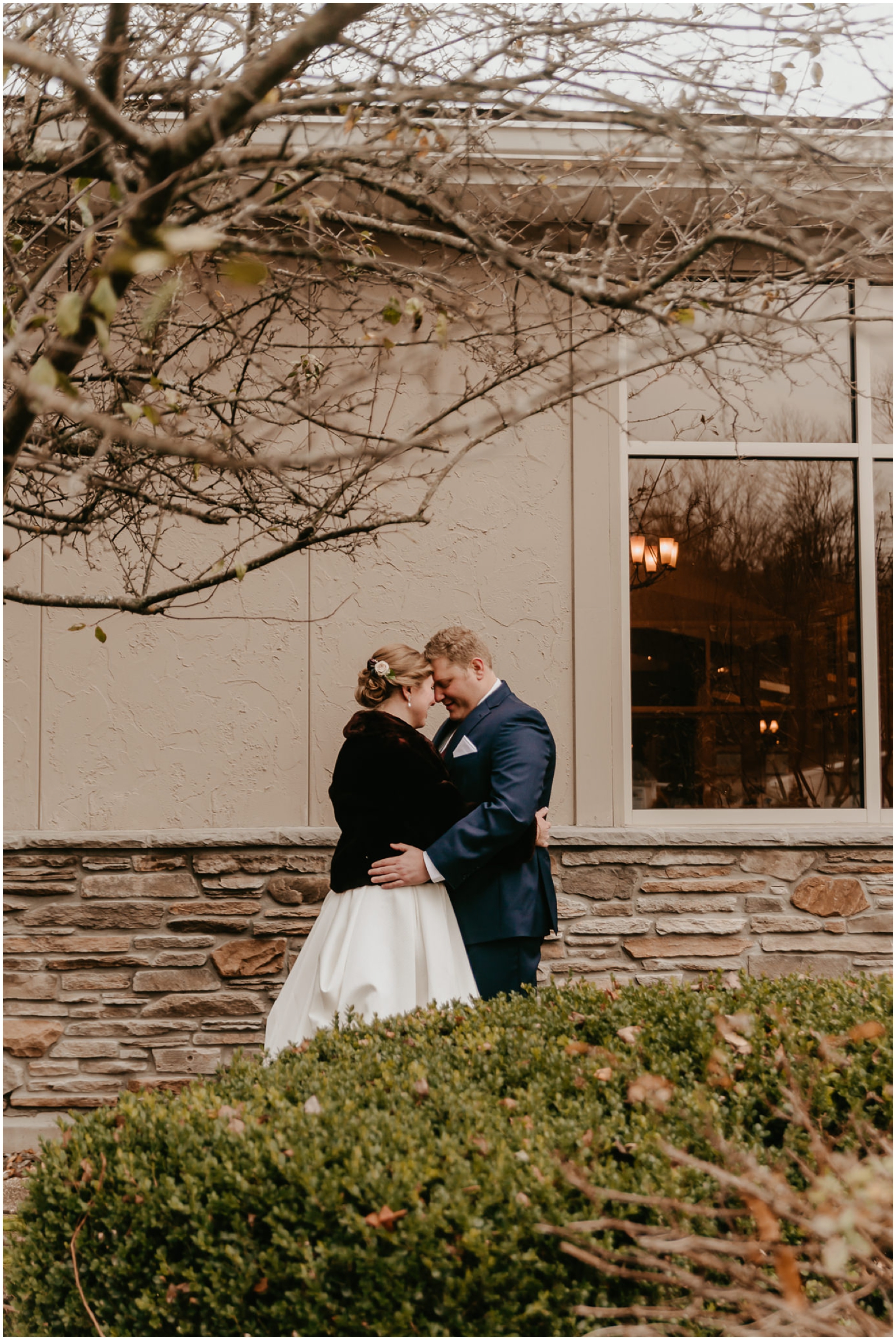Bride and groom portraits at The Tanglewood Club